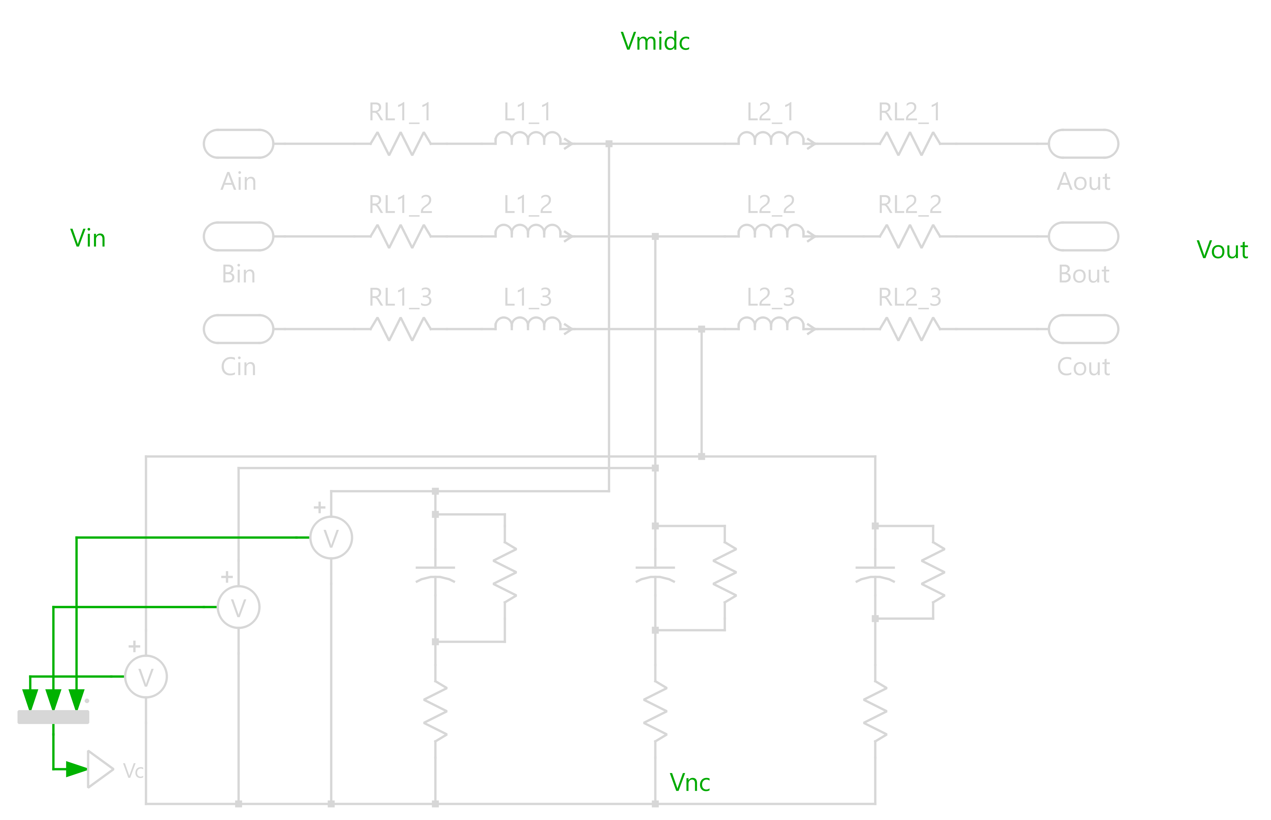Strukturschema des LCL-Filters